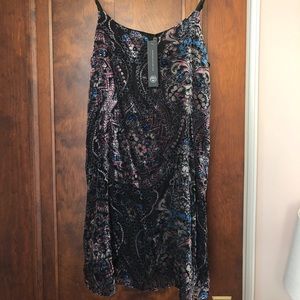 “AS U WISH” Suede Spaghetti Strap Dress